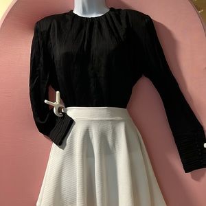 NWT ZARA BLACK BLOUSE SIZE S